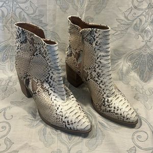 Dolce Vita Faux Snake Skin Booties